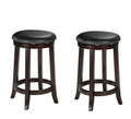 Stools Vanity Stool - 15" X 15" X 24" 2pc Espresso Swivel Counter Height Stool HomeRoots