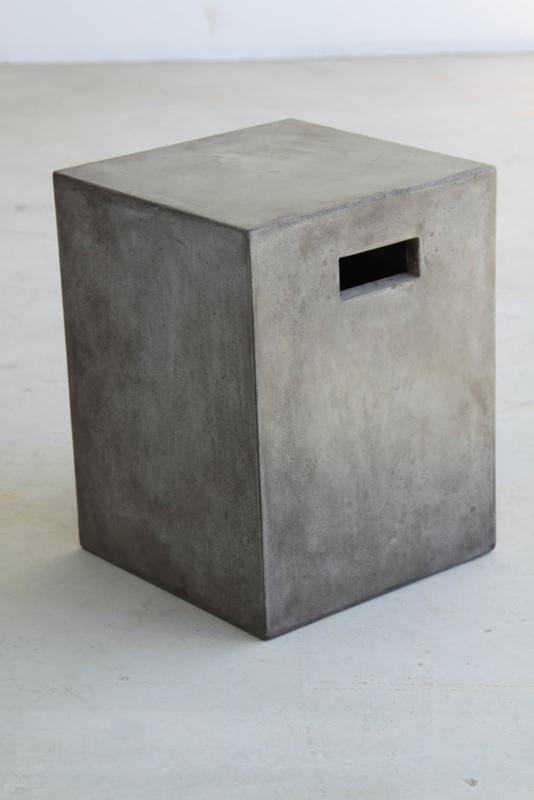 Stools Vanity Stool - 18" Concrete Dining Stool HomeRoots