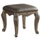 Stools Vanity Stool - 20" X 20" X 19" Antique Champagne Pu Vanity Stool HomeRoots