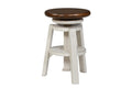Stools Wooden Bar Stools - 14" X 14" X 24" Sand Espresso Hardwood Adjustable Swivel Barstool HomeRoots