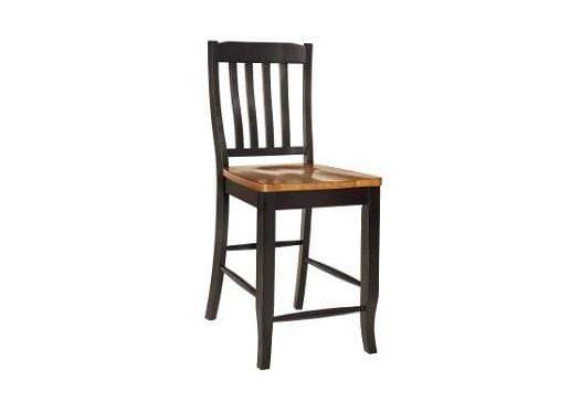 Stools Wooden Bar Stools - 18.125" X 23.125" X 42" Harvest Black Hardwood Barstool HomeRoots