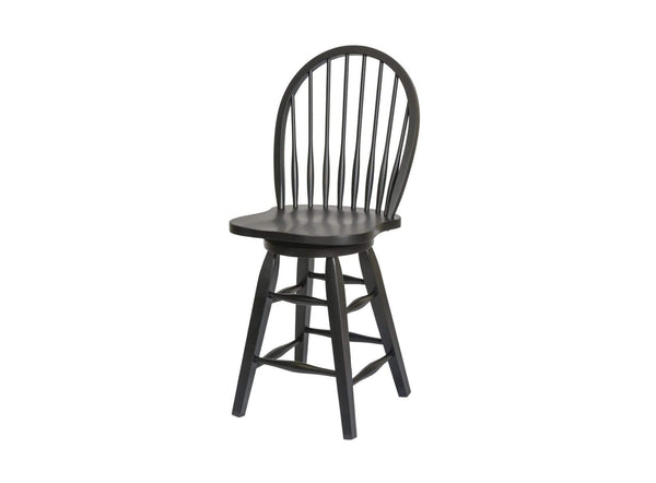 Stools Wooden Bar Stools - 18" X 21" X 43" Black Hardwood Barstool HomeRoots