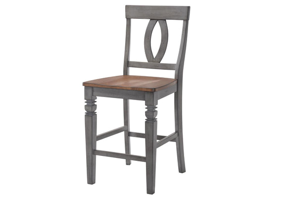 Stools Wooden Bar Stools - 21" X 19" X 41" Storm Grey Maple Hardwood Barstool HomeRoots