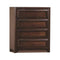 Wooden Drawer Chest with 4 Drawers, Maple Oak Brown