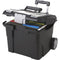 STOREX PORTABLE FILE BOX ON WHEELS-Supplies-JadeMoghul Inc.