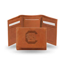 STR Tri-Fold (Pecan Cowhide) Cool Wallets  South Carolina Embossed Leather Trifold RICO