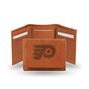STR Tri-Fold (Pecan Cowhide) Slim Wallet Philadelphia Flyers Trifold RICO