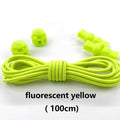 Stretching Lock lace 23 colors a pair Of Locking Shoe Laces Elastic Sneaker Shoelaces Shoestrings Running/Jogging/Triathlon-fluroescent yellow-JadeMoghul Inc.