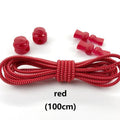 Stretching Lock lace 23 colors a pair Of Locking Shoe Laces Elastic Sneaker Shoelaces Shoestrings Running/Jogging/Triathlon-red-JadeMoghul Inc.