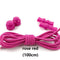 Stretching Lock lace 23 colors a pair Of Locking Shoe Laces Elastic Sneaker Shoelaces Shoestrings Running/Jogging/Triathlon-rose red-JadeMoghul Inc.