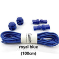 Stretching Lock lace 23 colors a pair Of Locking Shoe Laces Elastic Sneaker Shoelaces Shoestrings Running/Jogging/Triathlon-royalblue-JadeMoghul Inc.