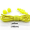 Stretching Lock lace 23 colors a pair Of Locking Shoe Laces Elastic Sneaker Shoelaces Shoestrings Running/Jogging/Triathlon-yellow-JadeMoghul Inc.