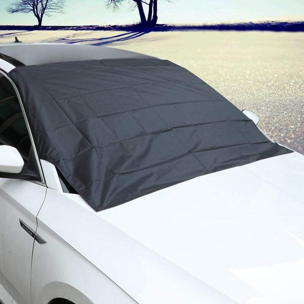 Strong Magnet Car Snow Block Cover Silver Cloth Magnetic Snow Ice Shield For Windshield Winter Car Front Window JadeMoghul Inc. 