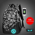 Students School Bag / External USB Charger Laptop Backpack AExp