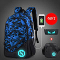 Students School Bag / External USB Charger Laptop Backpack AExp