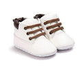 Suede Lace-up Baby Boy's Booties-White-0-6 Months-JadeMoghul Inc.