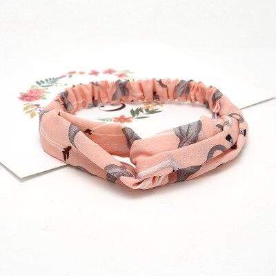Summer Chiffon Headband Women Hair Accessories Bandanas Turban Twist Cross Hairband Headwrap Girls Flower Striped Knot Hair Band AExp