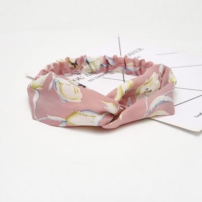 Summer Chiffon Headband Women Hair Accessories Bandanas Turban Twist Cross Hairband Headwrap Girls Flower Striped Knot Hair Band AExp