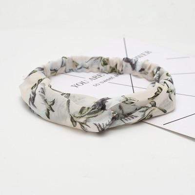 Summer Chiffon Headband Women Hair Accessories Bandanas Turban Twist Cross Hairband Headwrap Girls Flower Striped Knot Hair Band AExp