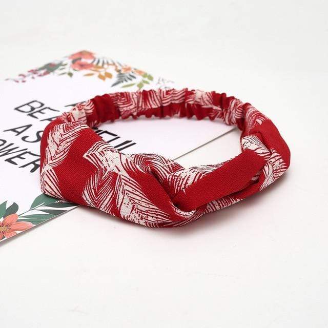 Summer Chiffon Headband Women Hair Accessories Bandanas Turban Twist Cross Hairband Headwrap Girls Flower Striped Knot Hair Band AExp