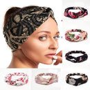 Summer Chiffon Headband Women Hair Accessories Bandanas Turban Twist Cross Hairband Headwrap Girls Flower Striped Knot Hair Band AExp