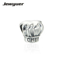 Summer collection Silver Chef Hat charms 925 Sterling Silver fine jewelry Fit bead Charm Bracelet DIY for women BE244