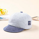 Summer Cotton Baby Hats Cute Casual Striped Soft Eaves Baseball Cap Baby Boy Beret Baby Girls Sun Hat