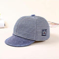 Summer Cotton Baby Hats Cute Casual Striped Soft Eaves Baseball Cap Baby Boy Beret Baby Girls Sun Hat