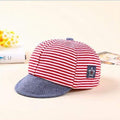 Summer Cotton Baby Hats Cute Casual Striped Soft Eaves Baseball Cap Baby Boy Beret Baby Girls Sun Hat