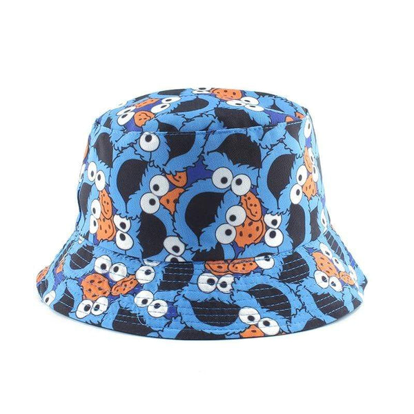 Summer Fisherman Hat Reversible Cartoon Bucket Hats For Women Men Street Hip Hop Bucket Cap Vintage Printed Fishing Hat JadeMoghul Inc. 