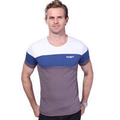 Summer Mens T Shirt 2017 New Fashion Striped T Shirt Mens Clothing Trend Slim Fit Short Sleeve Casual Mens Top Tee Shirt 5XL