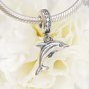 Summer Orchid Palm Tree Tropical Starfish Dangle charms 925 sterling silver enamel parrot fit bracelet necklace pendant DIY