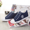 Summer Sneakers Wedges Canvas Shoes Women Casual Shoes Female Cute White Basket Stars Zapatos Mujer Trainers 5 cm Height tenis-deep blue-4.5-JadeMoghul Inc.