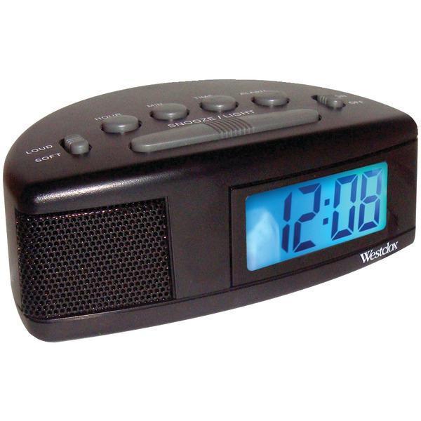 Super Loud LCD Alarm Clock with Blue Backlight-Clocks & Radios-JadeMoghul Inc.