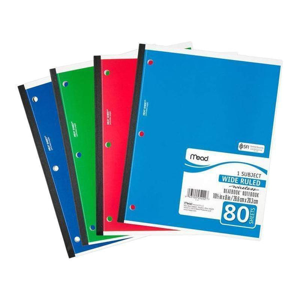 Supplies Notebook Wireless Neatbook 80 Sht MEAD PRODUCTS LLC