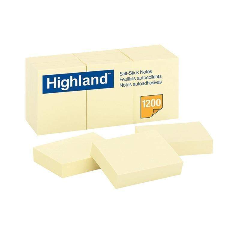 Supplies Notes Highland Yellow 1 1/2 X 2 3M COMPANY
