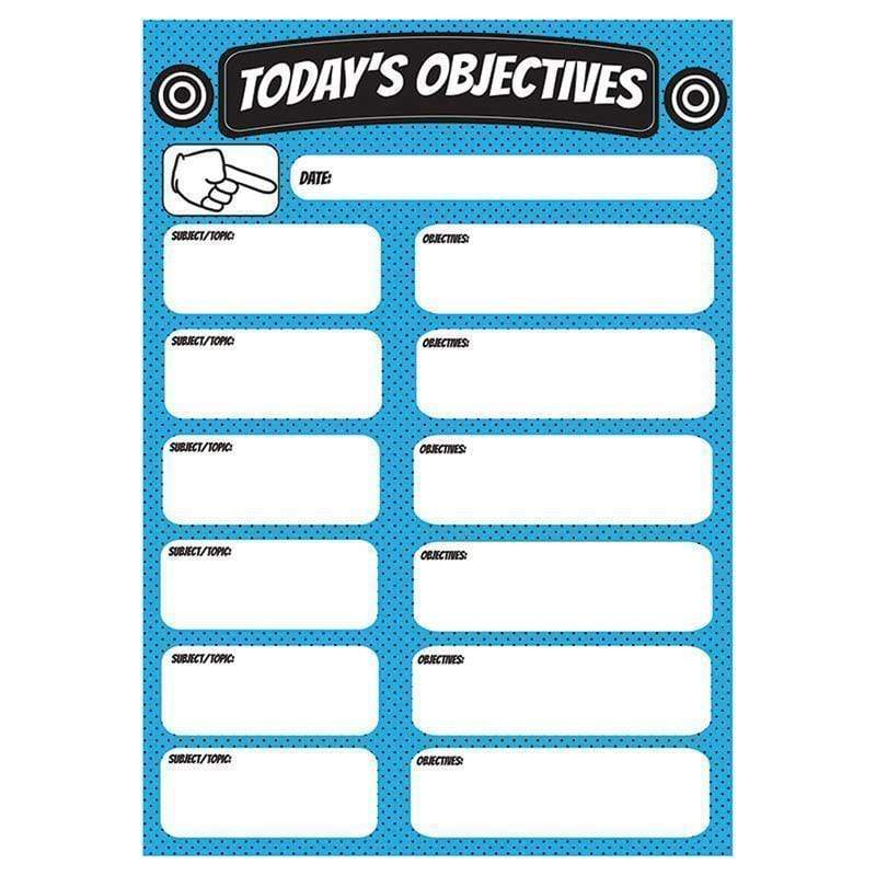 Supplies Objectives Large Magnetic Chart ASHLEY PRODUCTIONS