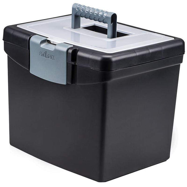 Supplies Portable File Box STOREX INDUSTRIES