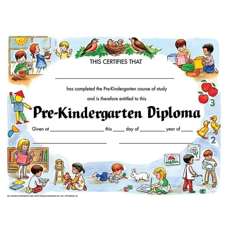 Supplies Pre Kindergarten Diploma 30/Pk FLIPSIDE