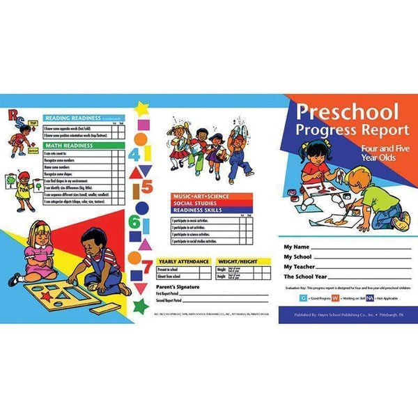 Supplies Progress Reports Pk 10 Pk 4 5 Year FLIPSIDE