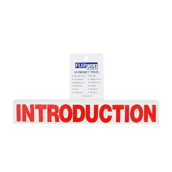 Supplies Project Board Titles Red 13/Pk FLIPSIDE