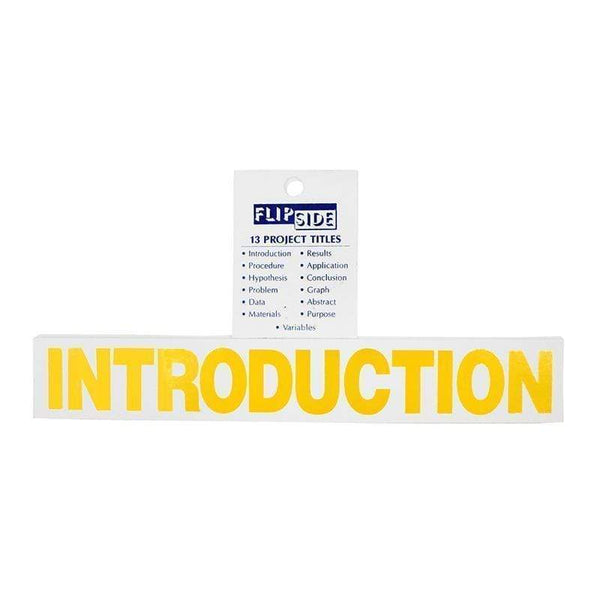 Supplies Project Board Titles Yellow FLIPSIDE