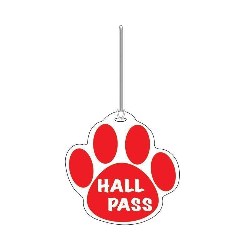 Supplies Red Paw Hall Pass 4 X 4 ASHLEY PRODUCTIONS