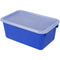 Supplies Small Cubby Bin With Cover Blue STOREX INDUSTRIES