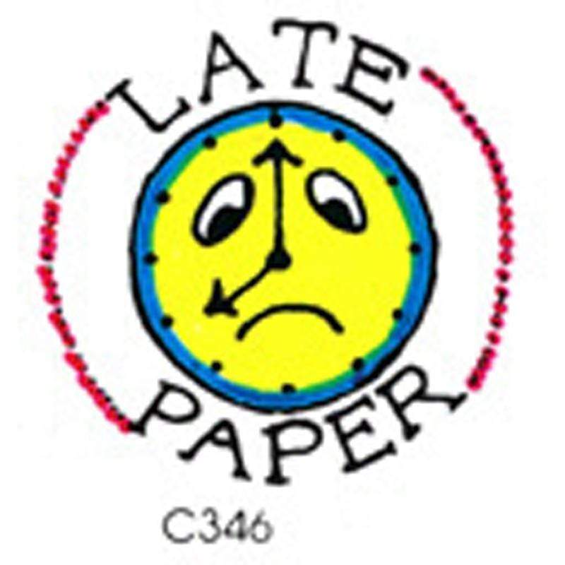 Supplies Stamp Late Paper Clock CENTER ENTERPRISES INC.