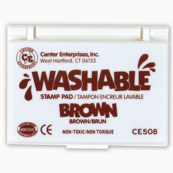 Supplies Stamp Pad Washable Brown CENTER ENTERPRISES INC.