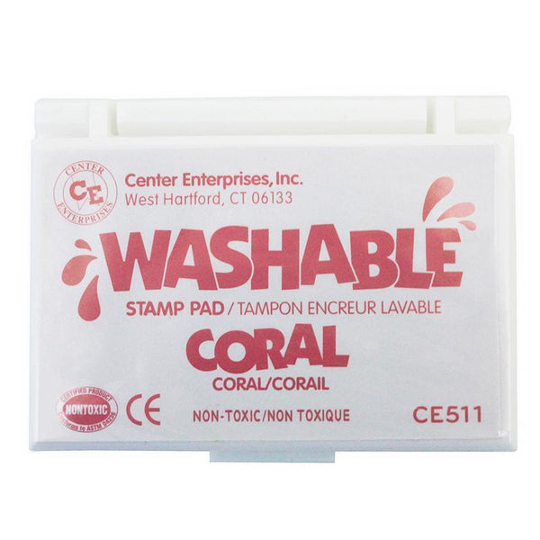 Supplies Stamp Pad Washable Coral CENTER ENTERPRISES INC.