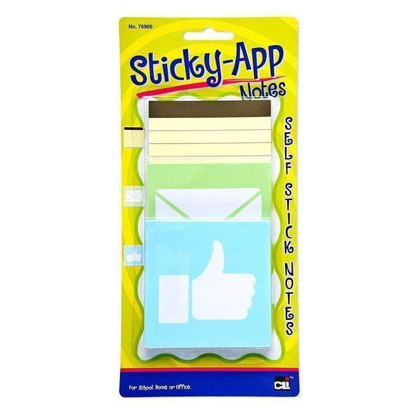 Supplies Sticky App Notes Pastel 3 Assorted CHARLES LEONARD