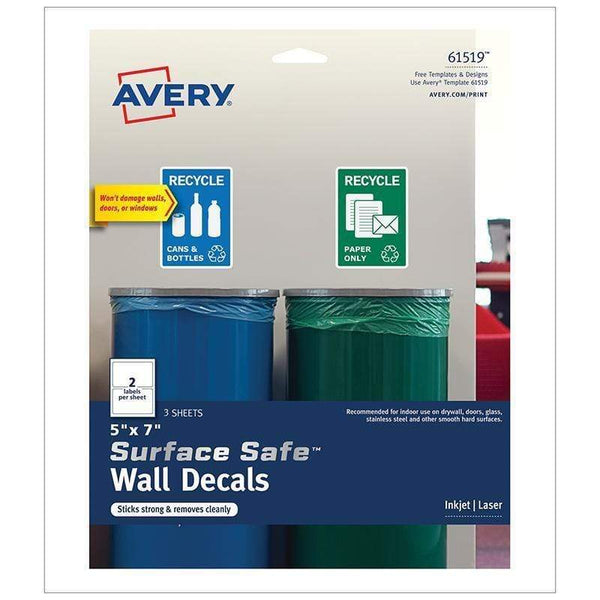 Surface Safe Wall Decals 5 In X 7 In