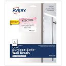 Surface Safe Wall Decals 7 In X 10 In
